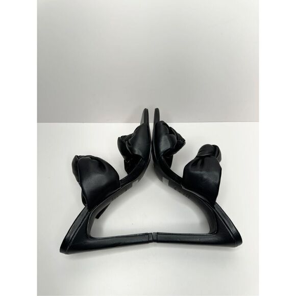 ABOUND Rainey Knotted Heeled Sandal in‎ Black Size 5.5 Square Open Toe Heels - Picture 7 of 9